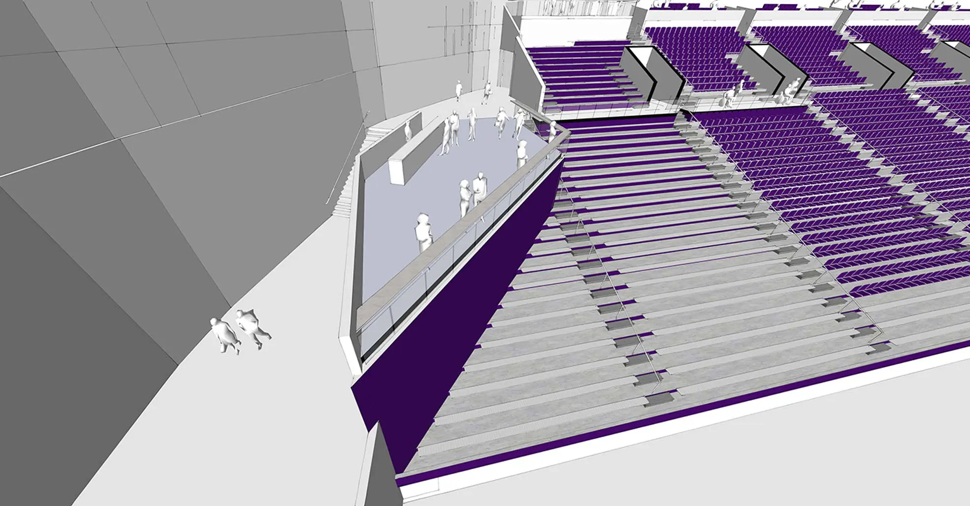 Lower party deck